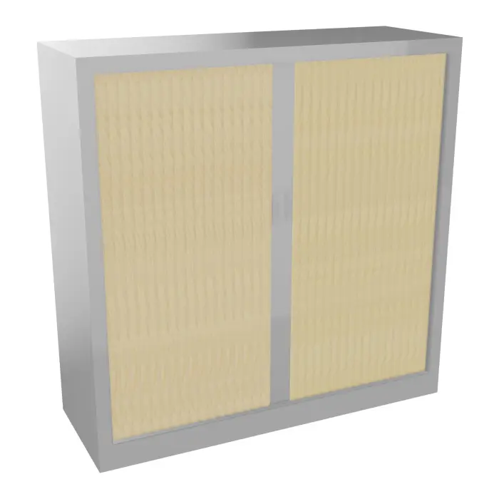 Armoire à rideaux H. 120 x L. 120 x P. 43 cm  - équipée de 2 tablettes