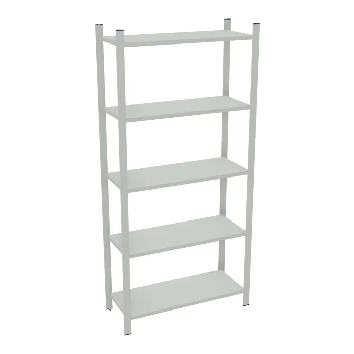 Element départ rayonnage H. 200 cm x L. 90 cm  acier galvanisé 5 tablettes  acier galvanisé