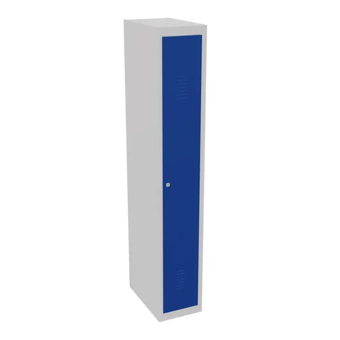 Vestiaire démontable Industrie propre Départ - L. 30 cm - corps gris porte bleu