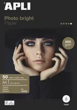 APLI Papier photo bright, A4, 200 g/m2, brillant