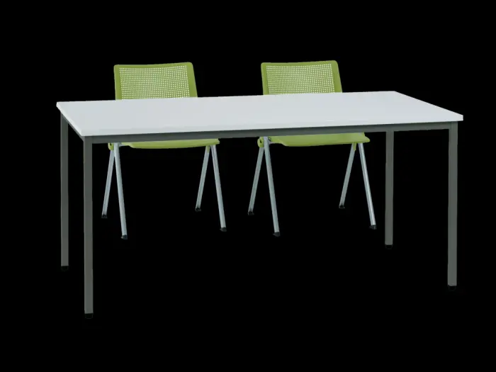 Table poly gris 12060