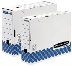Fellowes BANKERS BOX SYSTEM boîte d'archives, (L)80 mm, bleu