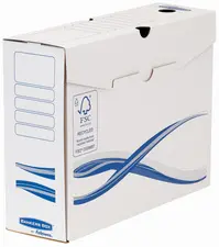 Fellowes Boîte d'archives BANKERS BOX Basic, (L)80 mm, bleu