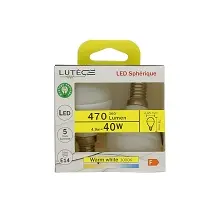 LUTECE AMPOULE LED SPHERIQUE E14 4W 3000K x2