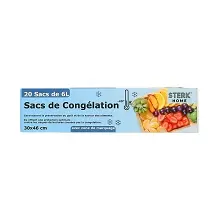 STERK HOME SACS CONGELATION 6L 30x46CM 20PCS