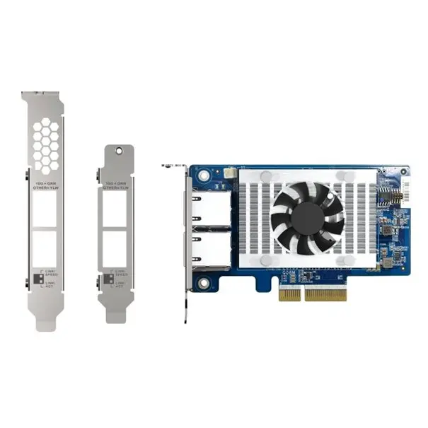 QNAP LAN Card 2x 10GbE RJ45 PCIe Erweiterungskarte QXG-10G2T-X710