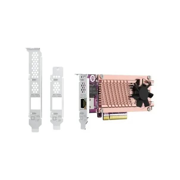 QNAP Dual M.2 PCIe SSD + 1x 10GB RJ45 PCIe Gen3 x8 +++ QM2-2P10G1TB