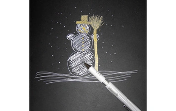 Pentel Stylo roller à encre gel K230M, argent
