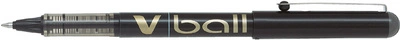 PILOT Stylo roller V Ball VB7, pointe mÃ©tal, noir