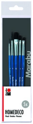 Marabu Set de pinceaux Homedeco, 5 pièces