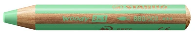 STABILO Crayon multi-talents woody 3en1, rond, rose pastel
