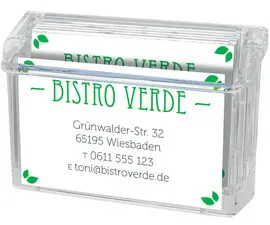 deflecto Boîte pour cartes de visite "Grab-a-Card
