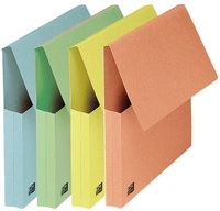 Oxford Pochette document à soufflet, A4, assorti pastel
