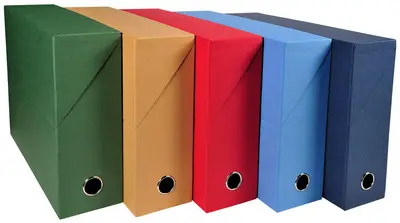 EXACOMPTA Boîte d'archives, carton, 120 mm, brun havane