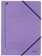 LEITZ Chemise à élastique, format A4, carton, bleu