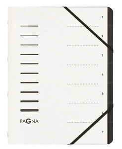 PAGNA Trieur "Sorting File", 7 compartiments, blanc