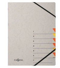 PAGNA Trieur "Easy Grey", A4, 7 compartiments, gris / lilas