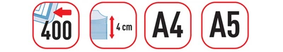 herlitz Boîte de classement easy orga to go, A4, pomme