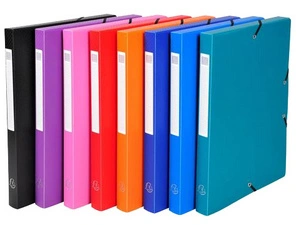 EXACOMPTA Boîte de classement Opaque, PP, 40 mm, rouge
