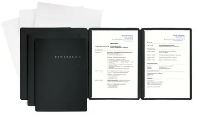 PAGNA Bewerbungs-Set "Special", DIN A4, schwarz, 3-teilig