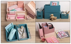 EXACOMPTA Boîte de rangement Smart Case Mini, vieux rose