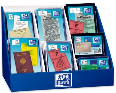 Oxford Etuis de protection, PVC, 93 pièces en présentoir
