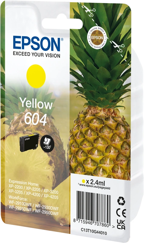 Epson 604 Jaune Cartouche d'encre (C13T10G44010)
