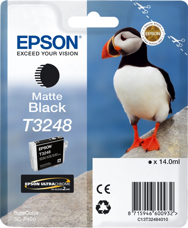 Epson T3248 Noir (Matt) Cartouche d'encre (C13T32484010)