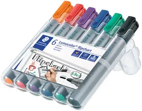 STAEDTLER Marqueur de conférence 356 Lumocolor, étui de 4