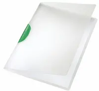 LEITZ Chemise à clip ColorClip, A4, en PP, clip vert