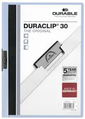 DURABLE Chemise à clip DURACLIP ORIGINAL 30, A4, bleu