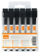 nobo Marqueur pour tableau blanc, set de 6, noir