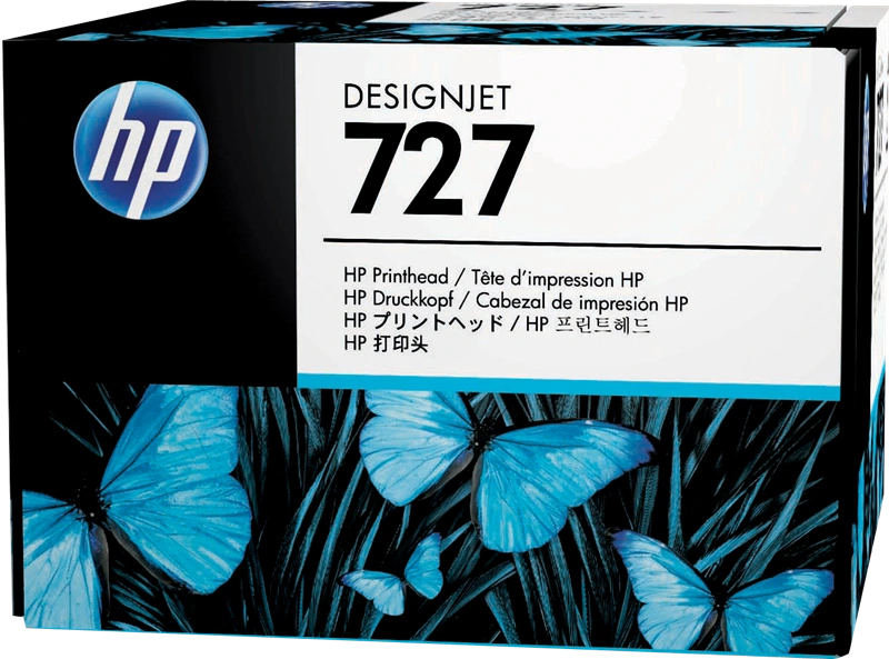 HP 727 Tête d'impression Noir(e) / Cyan / Magenta / Jaune (B3P06A)