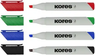 Kores Marqueur de conférence "ECO XW2", étui de 4