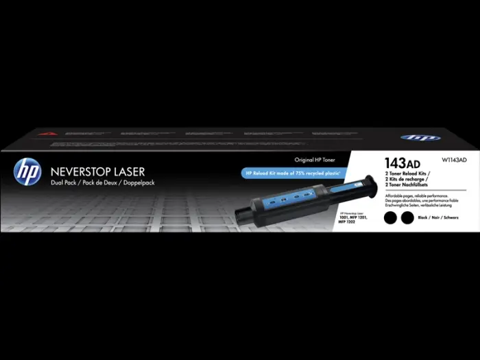 HP 143AD Multipack Noir(e) (W1143AD)