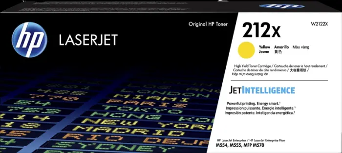 HP 212X Jaune Toner (W2122X)