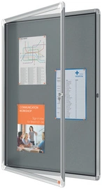 nobo Vitrine d'affichage Premium Plus, feutre, 6x A4, gris