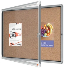 nobo Vitrine d'affichage en liège Premium Plus, 4 x A4