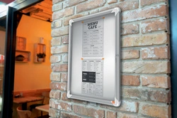 nobo Vitrine d'affichage Premium Plus, fond en métal, 6x A4