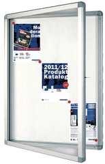 FRANKEN Vitrine d'affichage ECO pour 4 x A4, surface métal