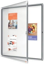 nobo Vitrine d'affichage Premium Plus, fond en métal, 8x A4