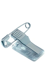 DURABLE Porte-badge avec clip & épingle, 40 x 75 mm