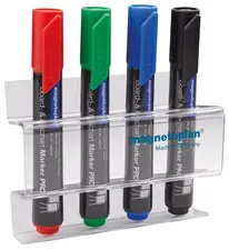 magnetoplan Porte-marqueur acrylique, pr 4 marqueurs tableau
