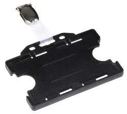 EUROPEL Porte-badge, ouvert, avec clip, 54 x 85 mm