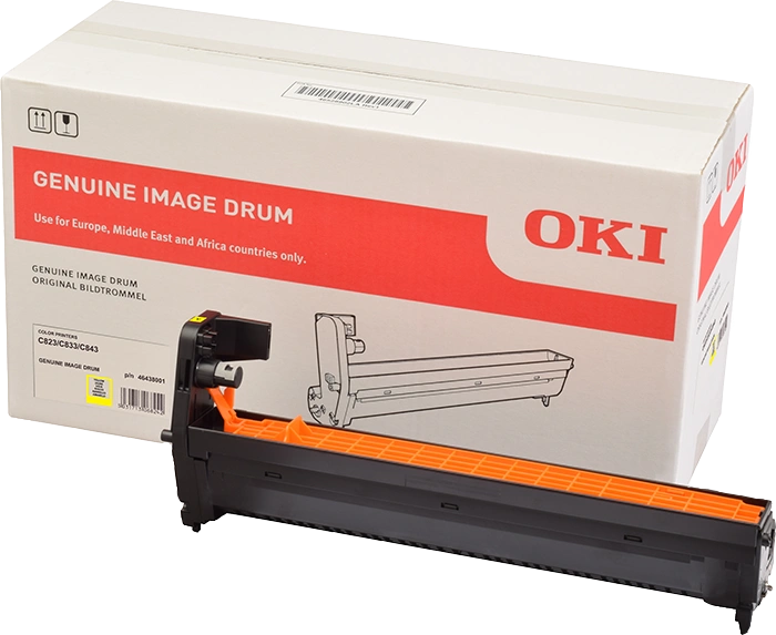 OKI 46438001 Tambour d'image Jaune (C833/843)