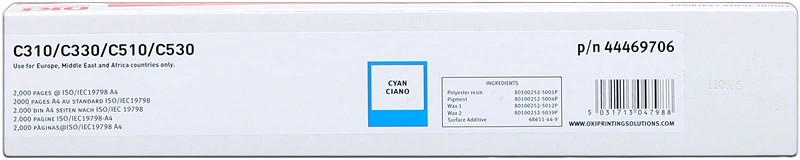 OKI 44469706 Cyan Toner