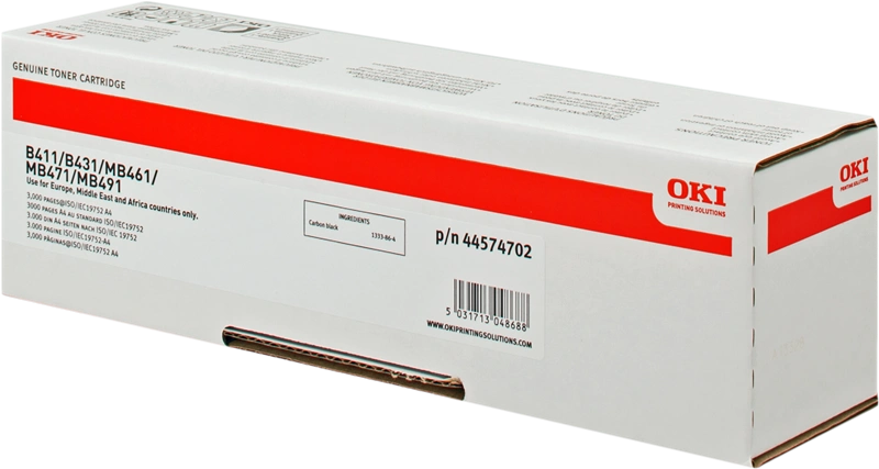 OKI 44574702 Noir(e) Toner