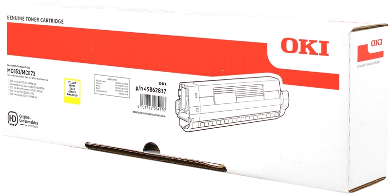 OKI 45862837 Jaune Toner