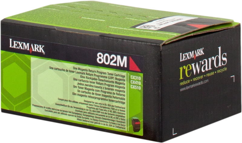 Lexmark 802M Magenta Toner (80C20M0)