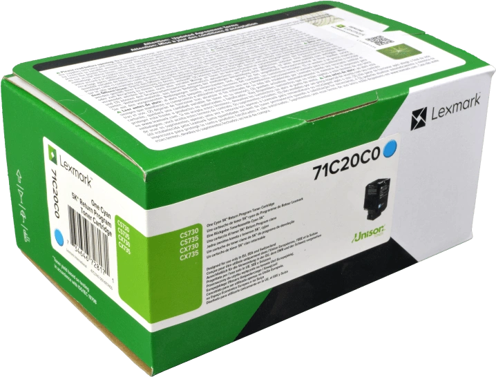 Lexmark 71C20C0 Cyan Toner (CS/CX730)